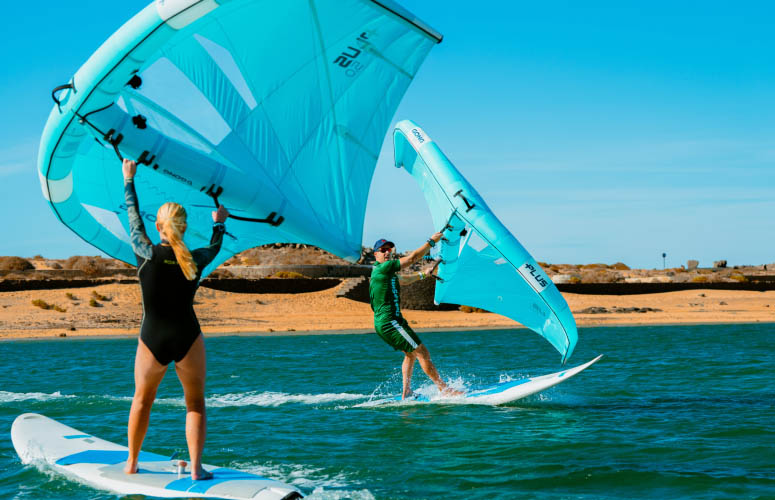 Wingfoil at Club La Santa lagoon