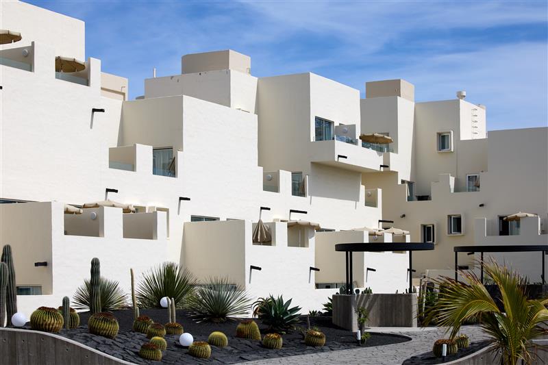 Lanzarote holiday apartment buildings at Club La Santa