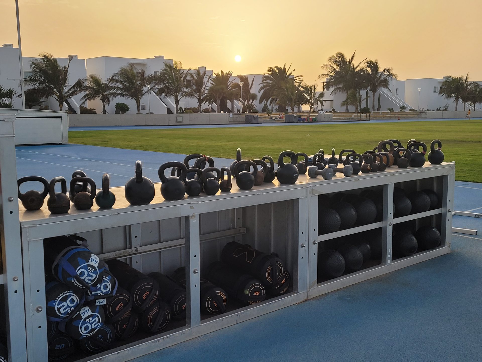 Kettlebell activity at Club La Santa