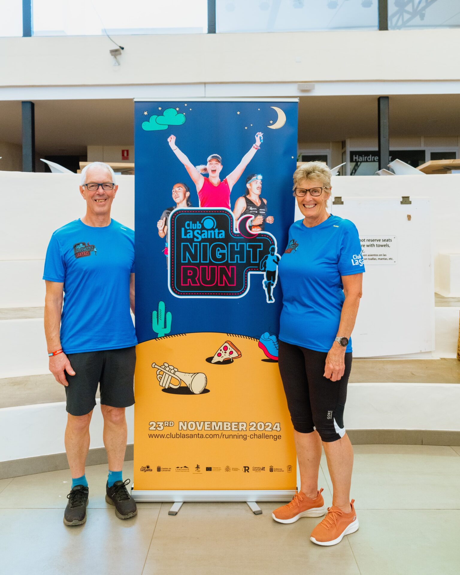 Rose Jones and her husband at Club La Santa