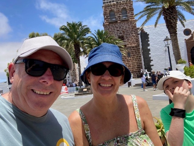 Steve with his family at CLS