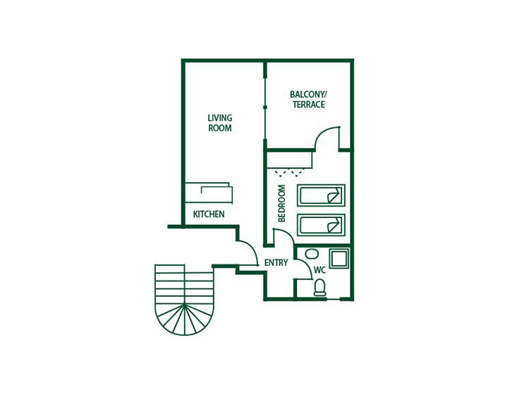 Comfort 1 Bedroom | 1 Bathroom - No View image